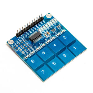 Touch-knappsats, 8 kanaler