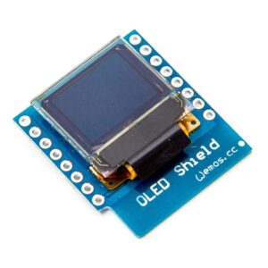 WeMos D1 Mini Shield med OLED-skärm (64x48 pixlar)